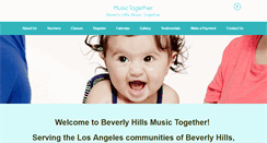 Desktop Screenshot of beverlyhillsmusictogether.com